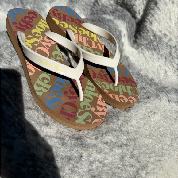 SeeByChloe flip flops size 41 made small - Picture 4 of 9